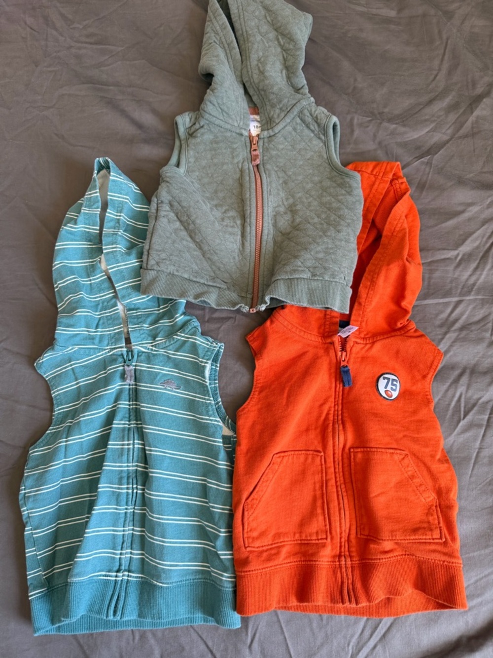 Carter's Kids Hooded Vests bundle